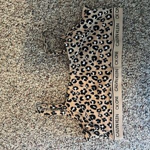 CK cheetah bra